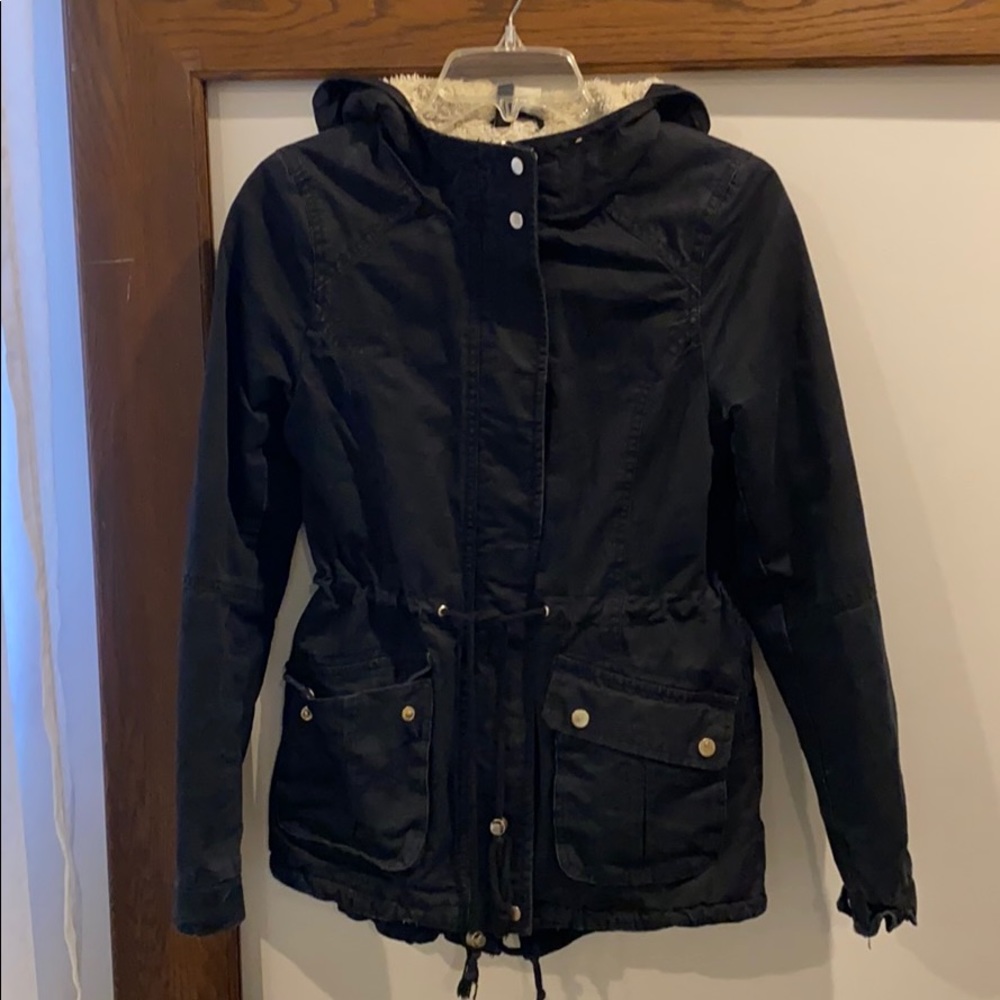 H&M belted Winter Jacket size 4